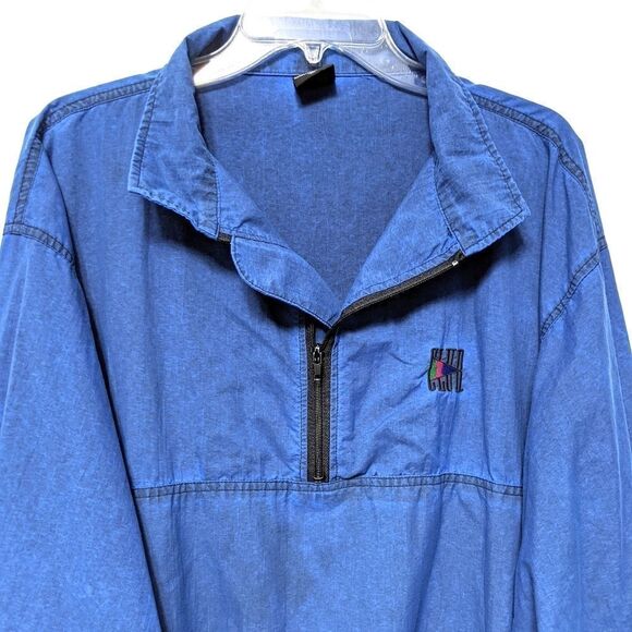 VINTAGE Club Sportswear Nylon Windbreaker XL - Picture 8 of 9